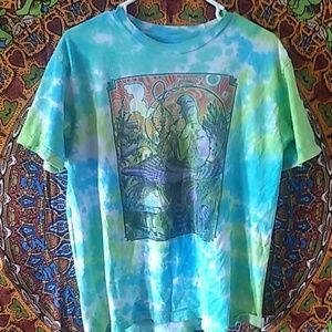 Liquid Blue L Alice In Wonderland Tie Dye SS